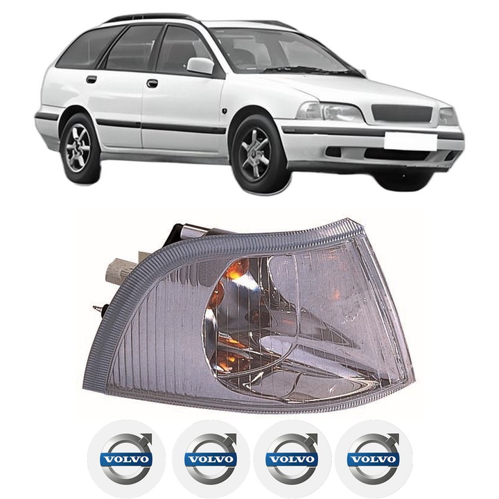 Semnalizator Fata Dreapta VOLVO V40 Estate (645) din 1995-2004, Auto, Depo, 4 Stickere auto cu VOLVO