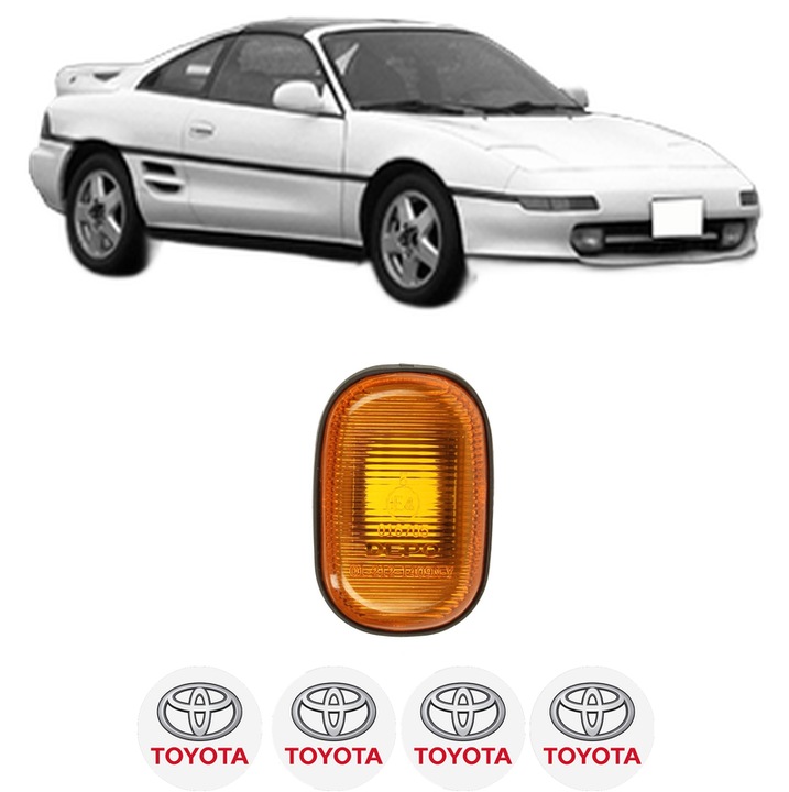 Semnalizator Partea Dreapta / Stanga TOYOTA MR2 II (SW2_) din 1989-2000, Auto, Depo, 4 Stickere auto cu TOYOTA