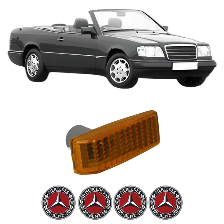 Semnalizator Partea Dreapta / Stanga MERCEDES-BENZ E-CLASS Convertible (A124) din 1993-1998, Auto, Depo, 4 Stickere auto cu MERCEDES-BENZ