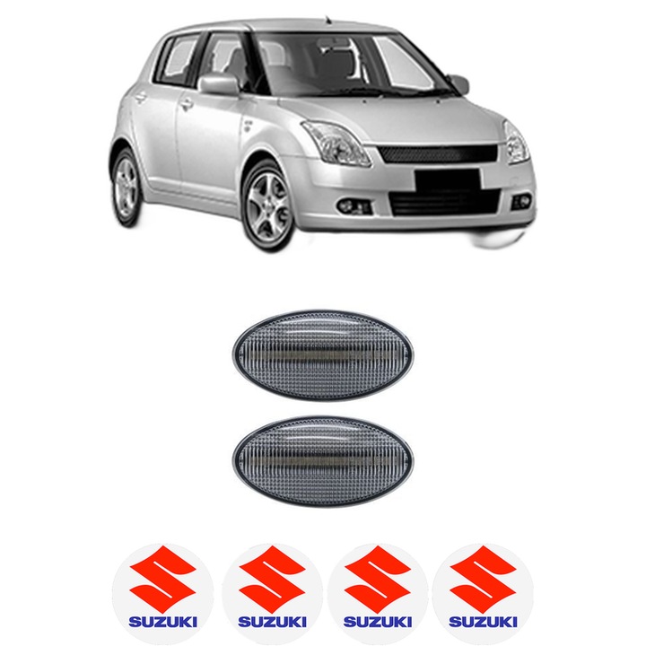 Semnalizator Partea Dreapta / Stanga SUZUKI SWIFT III (MZ, EZ) din 2005-2015, Auto, Blic, 4 Stickere auto cu SUZUKI