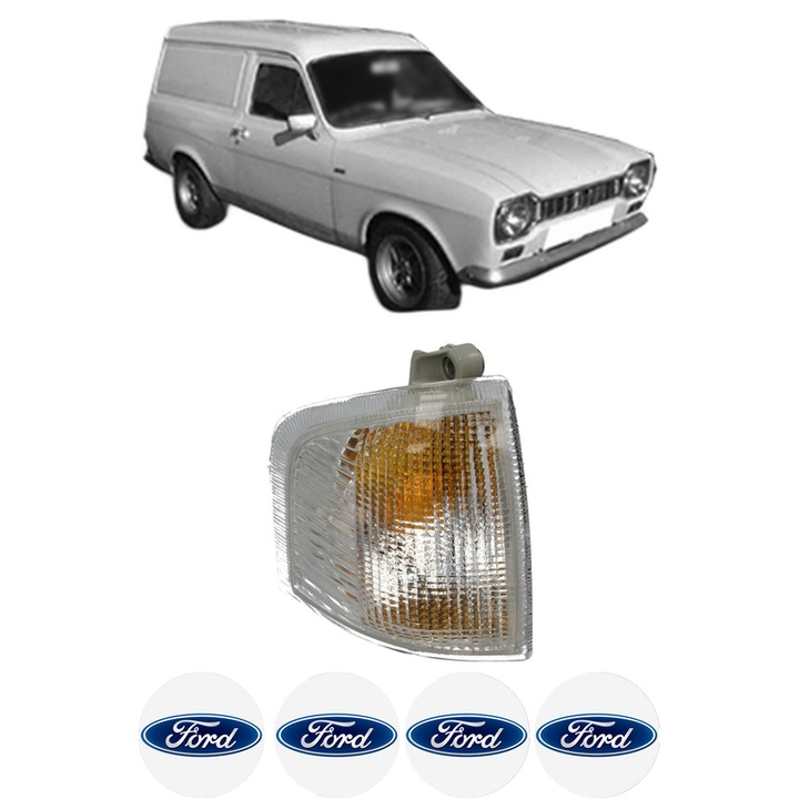 Semnalizator Fata Dreapta FORD ESCORT III Express (AVA) din 1981-1986, Auto, Depo, 4 Stickere auto cu FORD