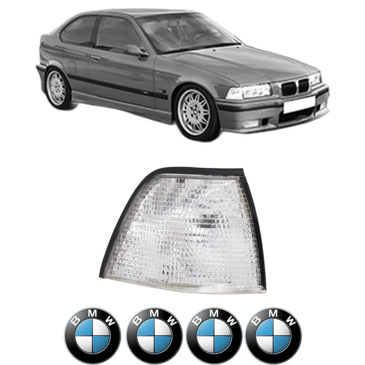 Semnalizator Fata Dreapta BMW Seria 3 Compact (E36) din 1994-2000, Auto, Depo, 4 Stickere auto cu BMW Seria