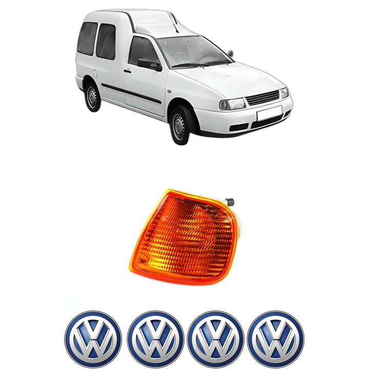 Semnalizator Fata Stanga Volkswagen CADDY II MPV (9K9B) din 1995-2004, Auto, Depo, 4 Stickere auto cu Volkswagen