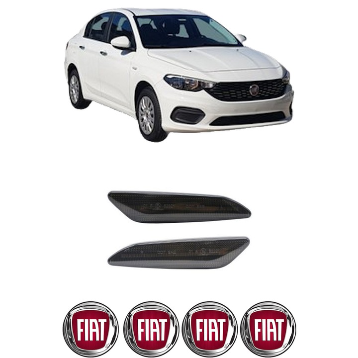 Semnalizator Partea Dreapta / Stanga FIAT TIPO Saloon (356_, 357_) din 2015-2020, Auto, Blic, 4 Stickere auto cu FIAT
