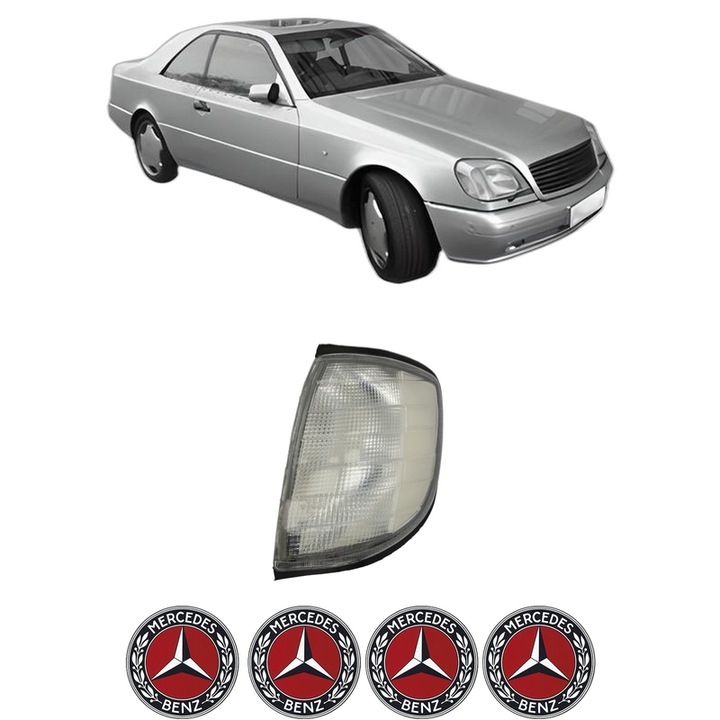 Semnalizator Fata Stanga MERCEDES-BENZ S-CLASS Coupe (C140) din 1992-1999, Auto, Depo, 4 Stickere auto cu MERCEDES-BENZ