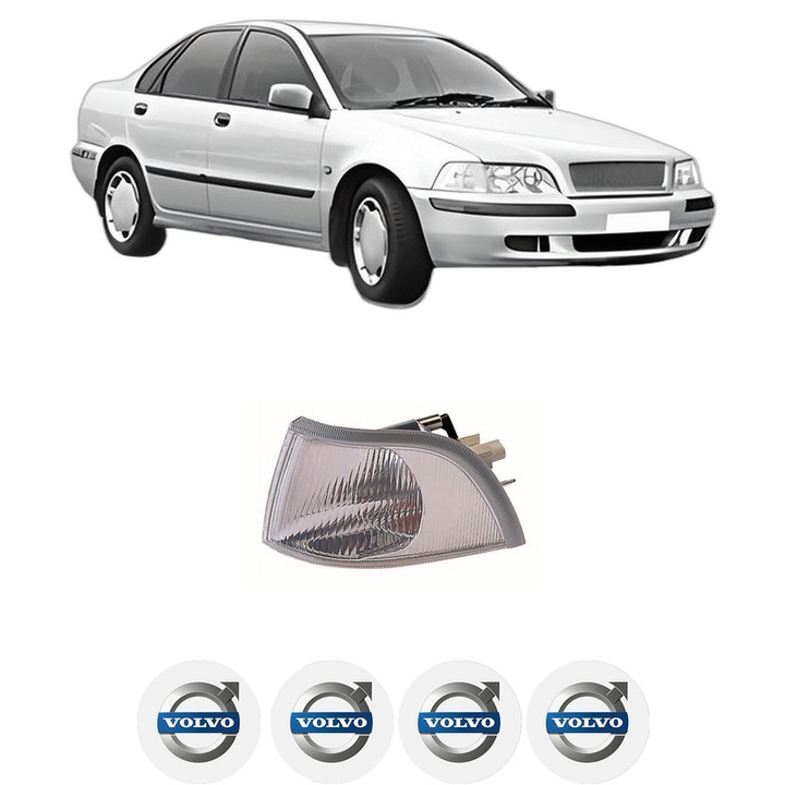 Semnalizator Fata Stanga VOLVO S40 I (644) din 1995-2004, Auto, Depo, 4 Stickere auto cu VOLVO
