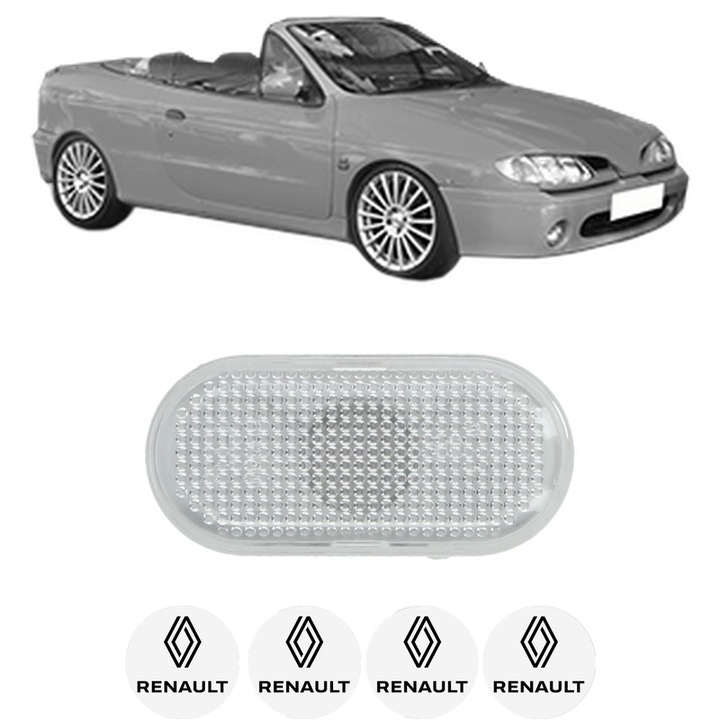 Semnalizator Partea Dreapta / Stanga RENAULT MEGANE I Cabriolet (EA0/1_) din 1996-2003, Auto, Blic, 4 Stickere auto cu RENAULT