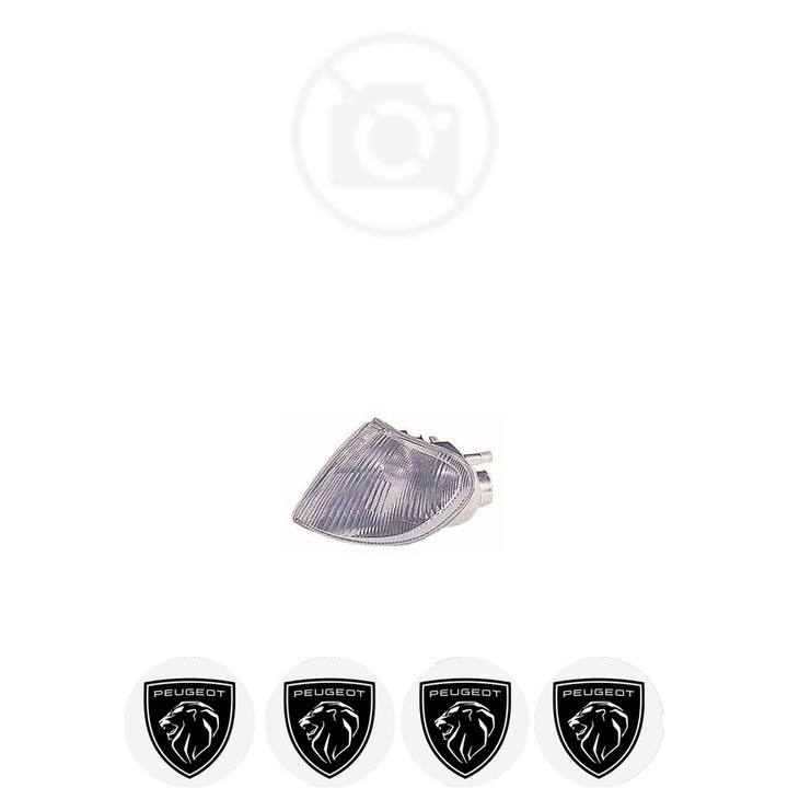 Semnalizator Fata Stanga PEUGEOT PARTNER din 1996-2023, Auto, Depo, 4 Stickere auto cu PEUGEOT