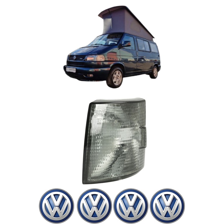 Semnalizator Fata Stanga Volkswagen CALIFORNIA T4 Camper (7DJ, 7DK, 70J) din 1994-2003, Auto, Depo, 4 Stickere auto cu Volkswagen