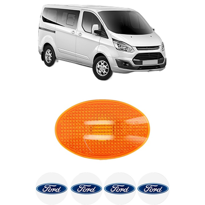 Semnalizator Partea Dreapta / Stanga FORD TRANSIT TOURNEO Bus din 1994-2014, Auto, Depo, 4 Stickere auto cu FORD