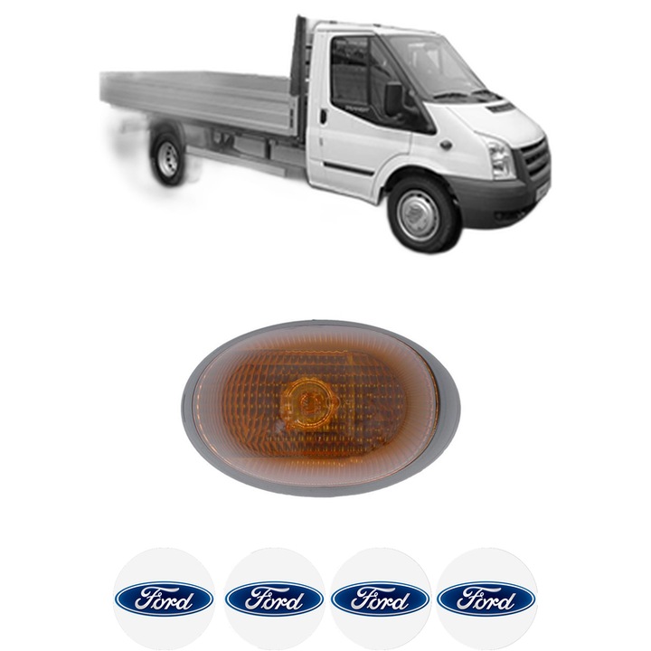 Semnalizator Partea Dreapta FORD TRANSIT Platform/Chassis (FM_ _, FN_ _, FF_ _) din 2006-2014, Auto, Blic, 4 Stickere auto cu FORD
