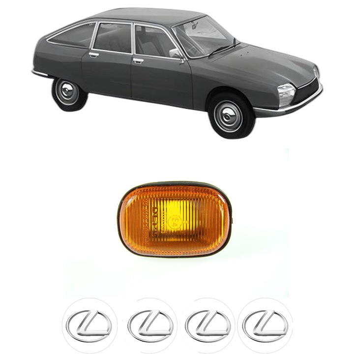 Semnalizator Partea Dreapta / Stanga LEXUS GS din 1993-1997, Auto, Depo, 4 Stickere auto cu LEXUS