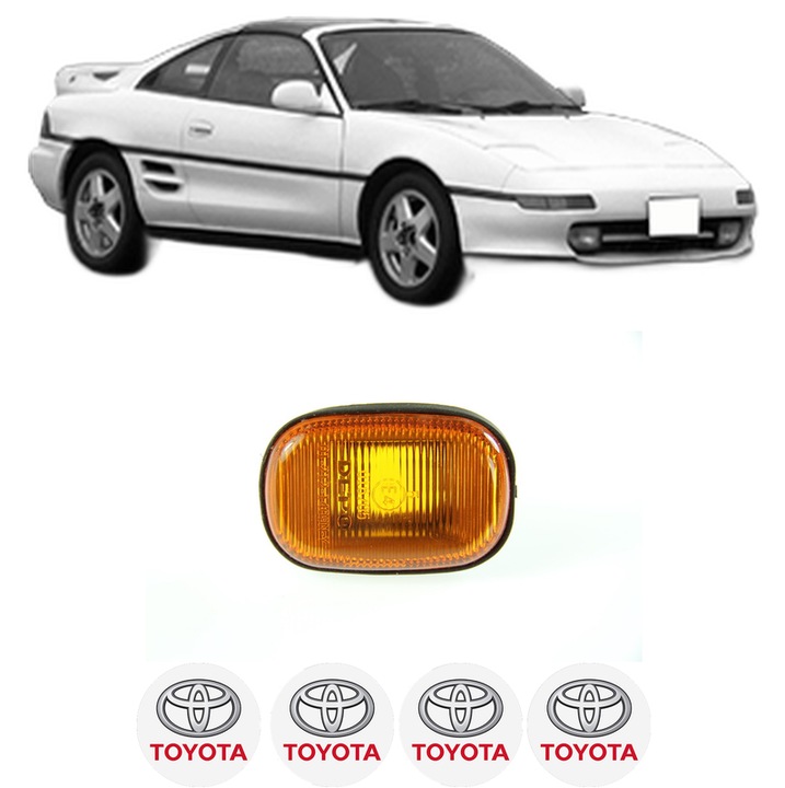 Semnalizator Partea Dreapta / Stanga TOYOTA MR2 II (SW2_) din 1989-2000, Auto, Depo, 4 Stickere auto cu TOYOTA