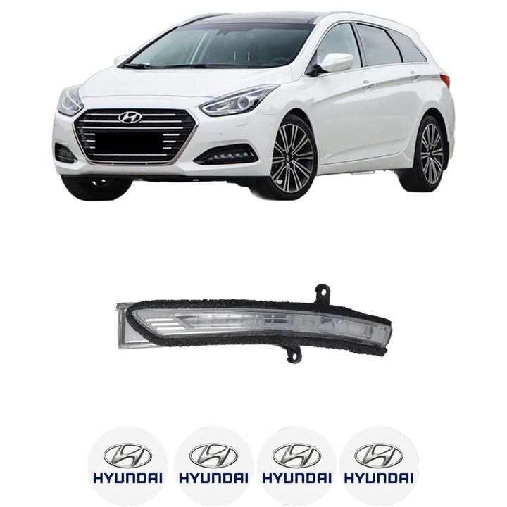 Semnalizator Partea Dreapta HYUNDAI i40 I Kombi Van (VF) din 2015-2019, Auto, Blic, 4 Stickere auto cu HYUNDAI
