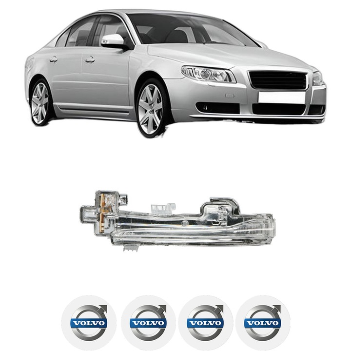 Semnalizator Partea Stanga VOLVO S80 II (124) din 2006-2016, Auto, Blic, 4 Stickere auto cu VOLVO