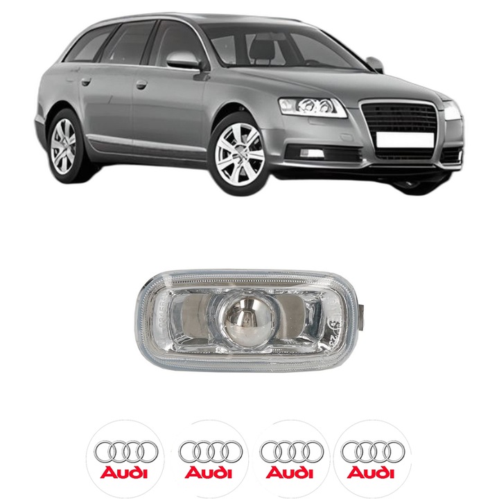 Semnalizator Partea Dreapta / Stanga AUDI A6 C6 Avant (4F5) din 2004-2011, Auto, Blic, 4 Stickere auto cu AUDI