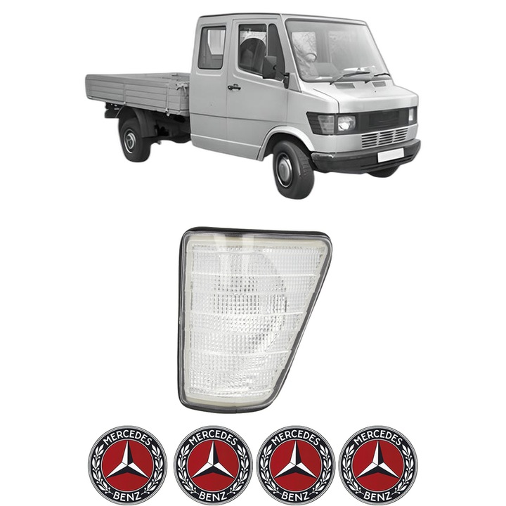 Semnalizator Fata Stanga MERCEDES-BENZ T1 Platform/Chassis (601) din 1977-1996, Auto, Depo, 4 Stickere auto cu MERCEDES-BENZ