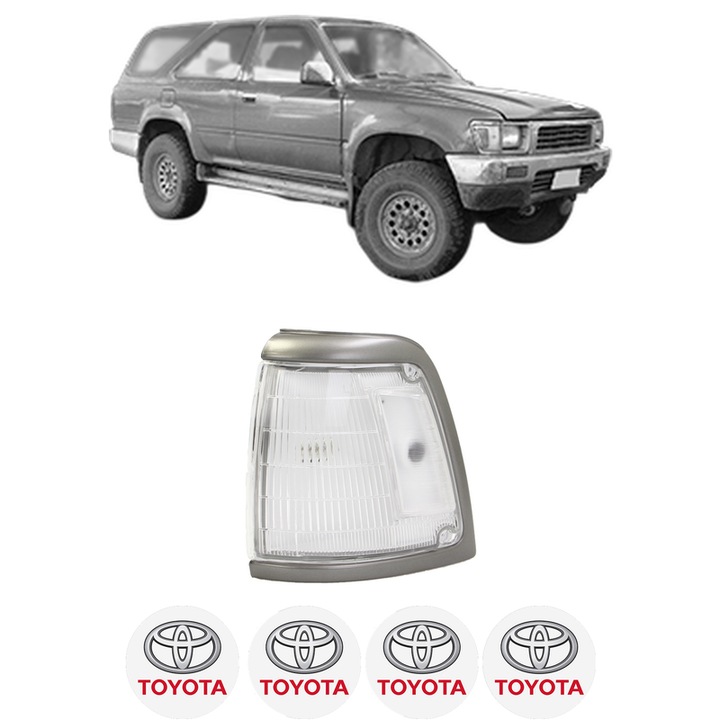 Semnalizator Fata Stanga TOYOTA HILUX V Pickup (_N8_, _N9_, _N10_, _N11_) din 1988-1998, Auto, Depo, 4 Stickere auto cu TOYOTA