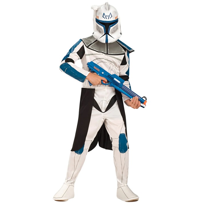 Costum de petrecere pentru copii Star Wars Captain Rex *2307917-S 16037-RO DC, 2 piese, S, 4-6 ani