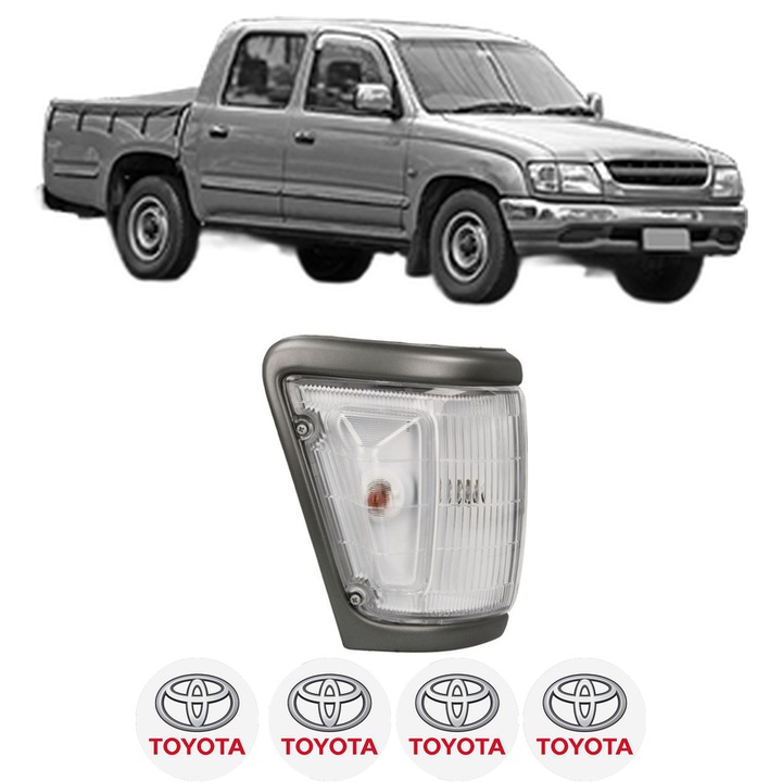 Semnalizator Fata Dreapta TOYOTA HILUX VI Pickup (_N1_) din 1997-2005, Auto, Depo, 4 Stickere auto cu TOYOTA