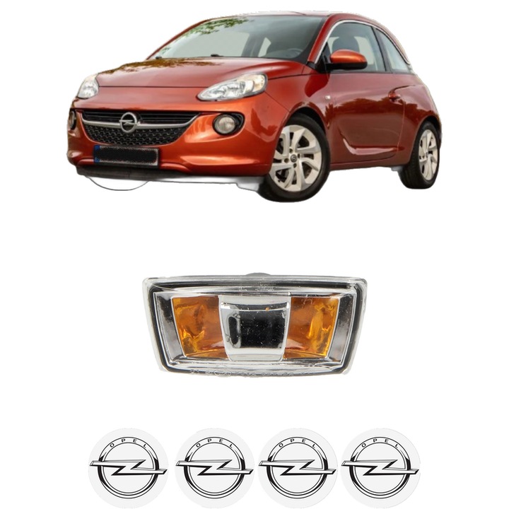 Semnalizator Partea Stanga OPEL ADAM (M13) din 2012-2019, Auto, Blic, 4 Stickere auto cu OPEL