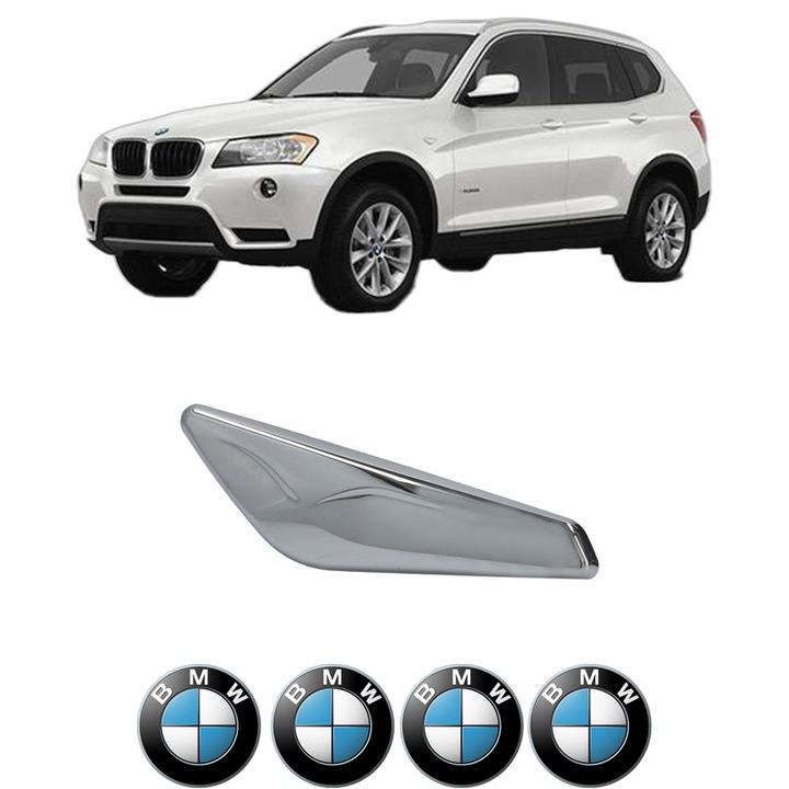 Semnalizator Partea Stanga BMW Seria X3 (F25) din 2010-2017, Auto, Blic, 4 Stickere auto cu BMW Seria