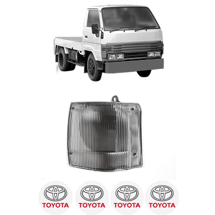 Semnalizator Fata Dreapta TOYOTA DYNA 200 Platform/Chassis din 1995-2002, Auto, Depo, 4 Stickere auto cu TOYOTA