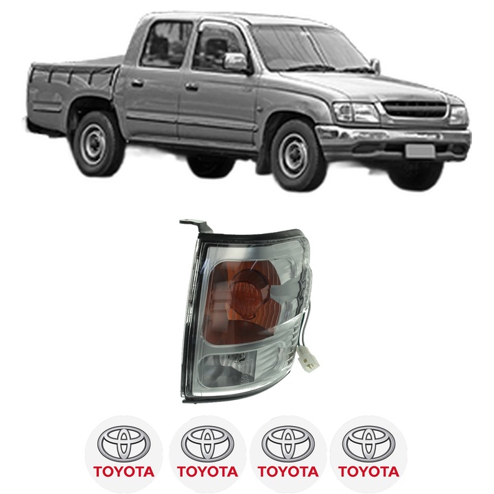 Semnalizator Fata Stanga TOYOTA HILUX VI Pickup (_N1_) din 1997-2005, Auto, Depo, 4 Stickere auto cu TOYOTA
