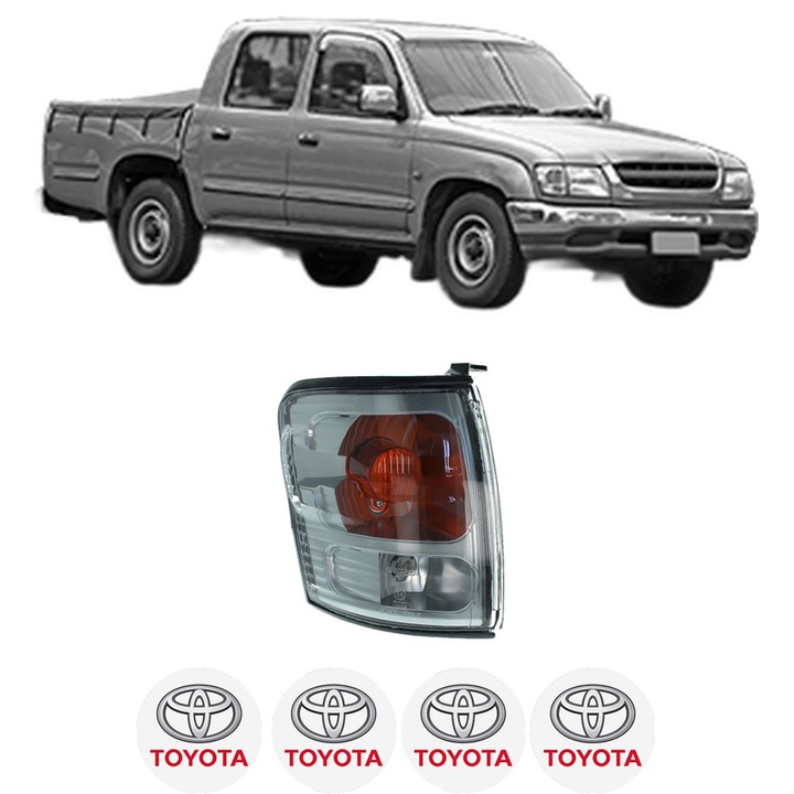 Semnalizator Fata Dreapta TOYOTA HILUX VI Pickup (_N1_) din 1997-2005, Auto, Depo, 4 Stickere auto cu TOYOTA