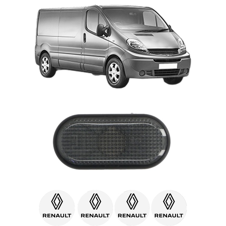 Semnalizator Partea Dreapta / Stanga RENAULT TRAFIC II Van (FL) din 2001-2007, Auto, Blic, 4 Stickere auto cu RENAULT