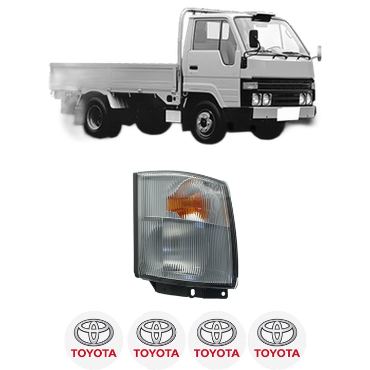 Semnalizator Fata Dreapta TOYOTA DYNA 200 din 1991-1997, Auto, Depo, 4 Stickere auto cu TOYOTA