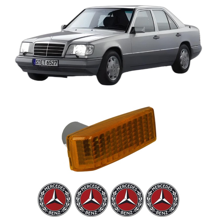 Semnalizator Partea Dreapta / Stanga MERCEDES-BENZ E-CLASS (W124) din 1993-1995, Auto, Depo, 4 Stickere auto cu MERCEDES-BENZ