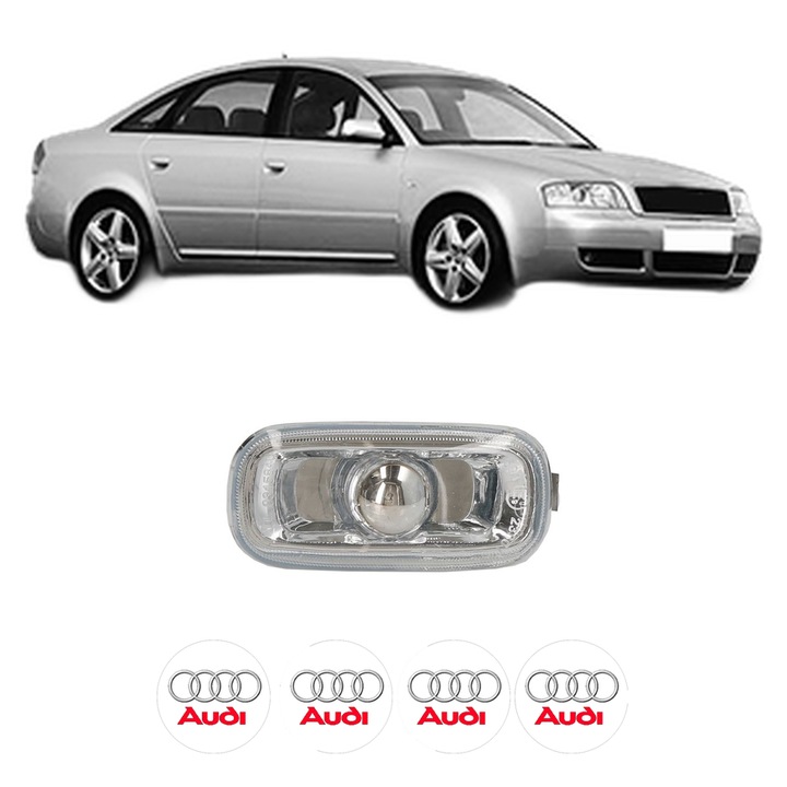 Semnalizator Partea Dreapta / Stanga AUDI A6 C5 (4B2, 4B4) din 2001-2004, Auto, Blic, 4 Stickere auto cu AUDI