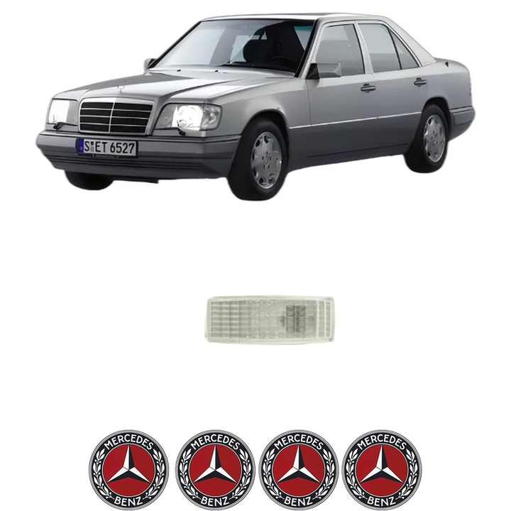 Semnalizator Partea Dreapta / Stanga MERCEDES-BENZ E-CLASS (W124) din 1993-1995, Auto, Depo, 4 Stickere auto cu MERCEDES-BENZ