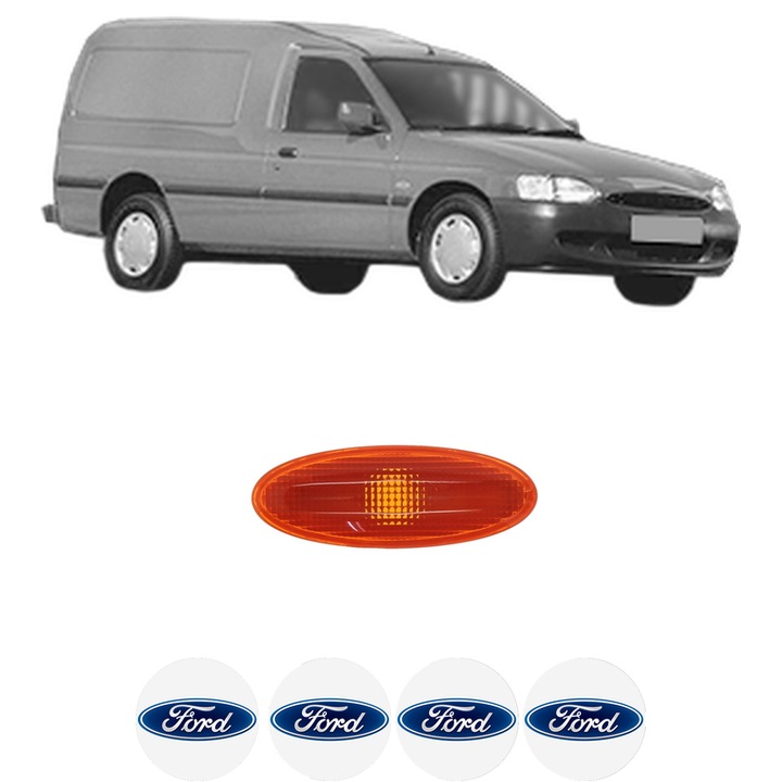 Semnalizator Partea Dreapta / Stanga FORD ESCORT VI Estate Van (AVL) din 1995-2001, Auto, Depo, 4 Stickere auto cu FORD