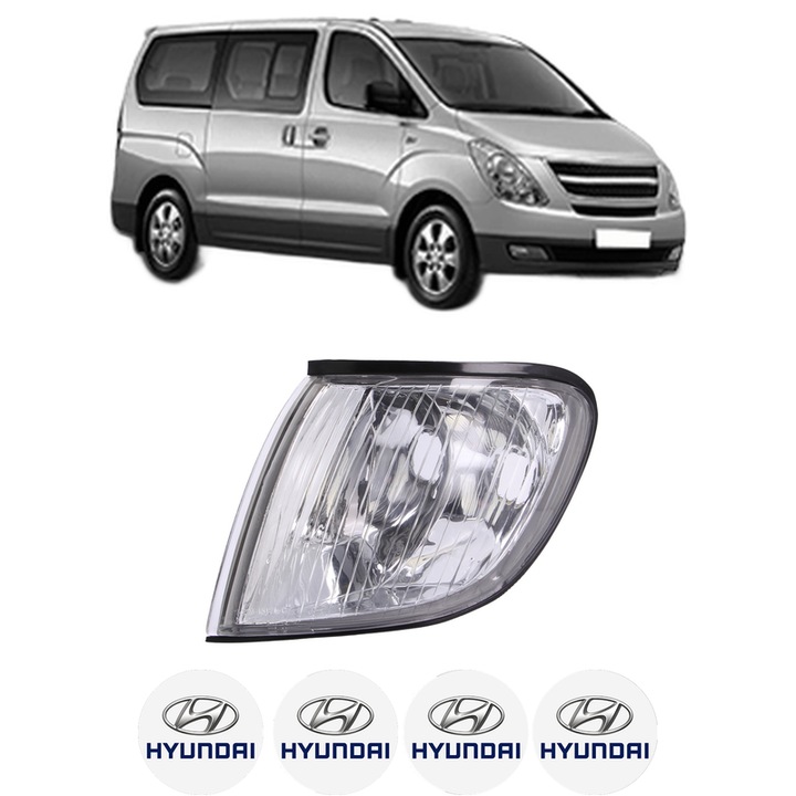 Semnalizator Fata Stanga HYUNDAI H-1 / STAREX Bus (A1) din 1997-2007, Auto, Depo, 4 Stickere auto cu HYUNDAI