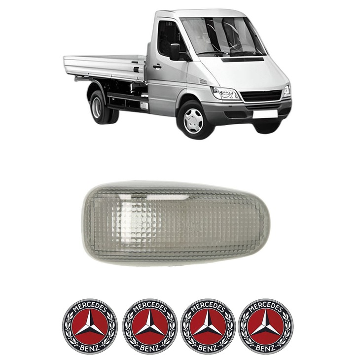 Semnalizator Partea Dreapta / Stanga MERCEDES-BENZ SPRINTER 3-t Platform/Chassis (B903) din 1995-2006, Auto, Depo, 4 Stickere auto cu MERCEDES-BENZ