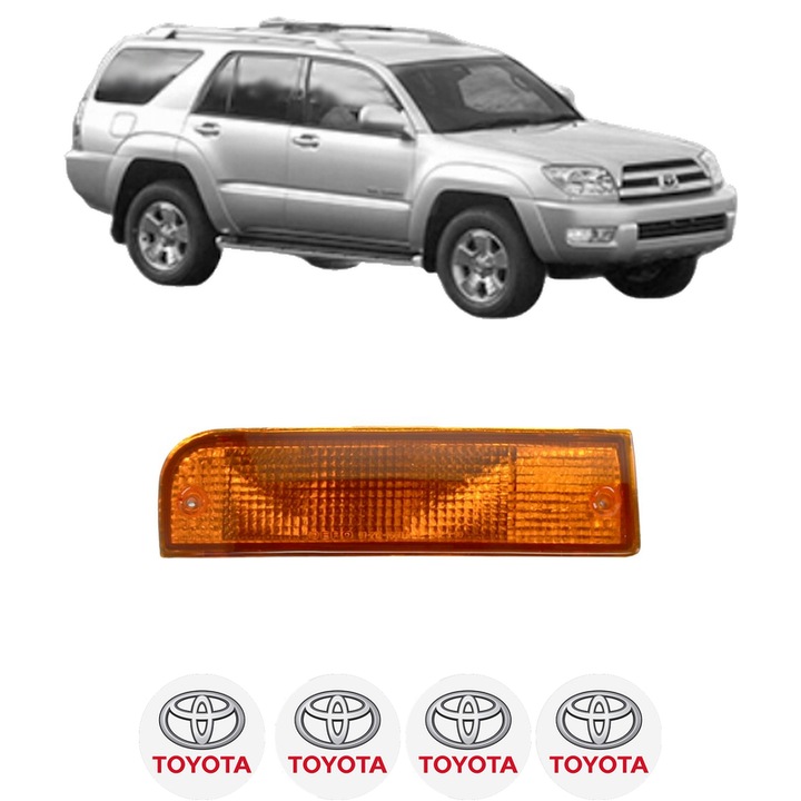 Semnalizator Fata Dreapta TOYOTA 4 RUNNER IV (_N21_) din 2002-2009, Auto, Depo, 4 Stickere auto cu TOYOTA