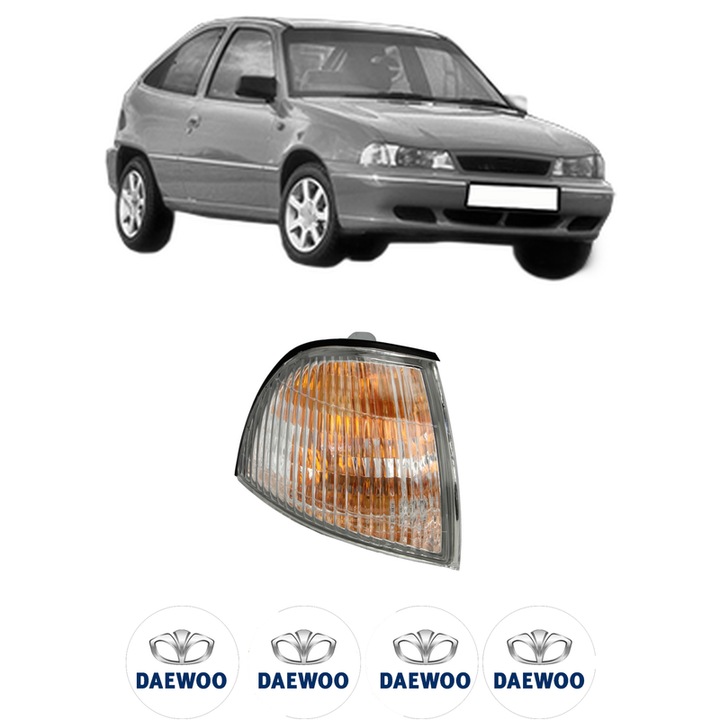 Semnalizator Fata Dreapta DAEWOO NEXIA din 1995-1997, Auto, Depo, 4 Stickere auto cu DAEWOO