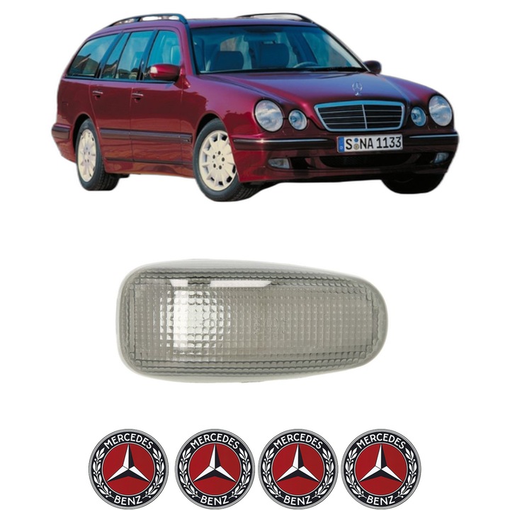 Semnalizator Partea Dreapta / Stanga MERCEDES-BENZ E-CLASS T-Model (S210) din 1996-2003, Auto, Depo, 4 Stickere auto cu MERCEDES-BENZ