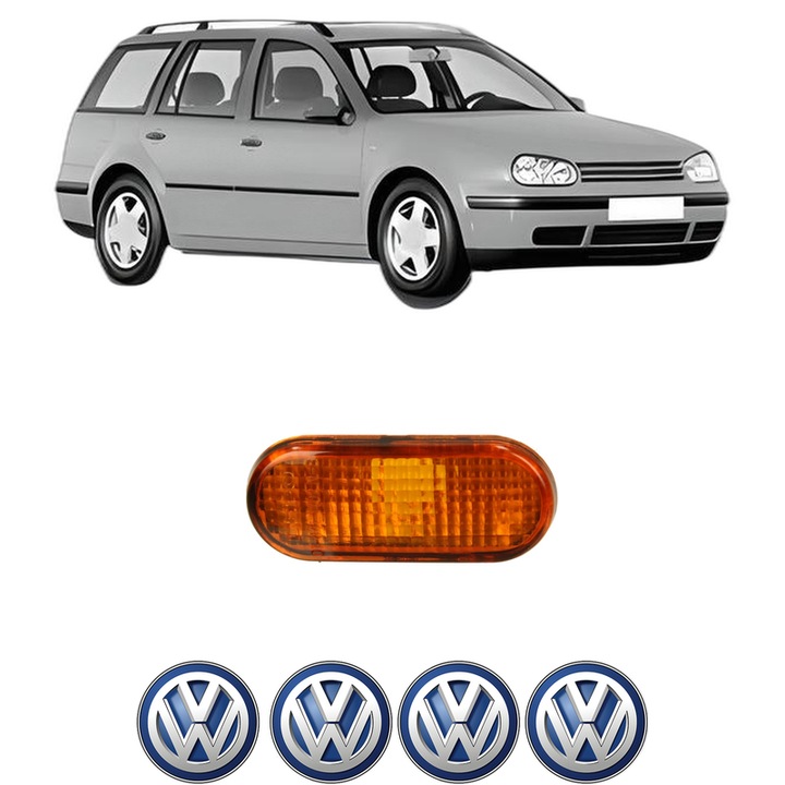 Semnalizator Partea Dreapta / Stanga Volkswagen GOLF IV Variant (1J5) din 1999-2006, Auto, Depo, 4 Stickere auto cu Volkswagen