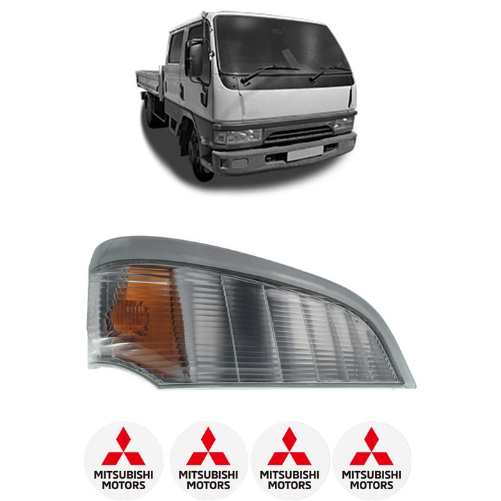 Lumina de clarificare Fata Dreapta MITSUBISHI Canter (FE5, FE6) VI din 1986-2014, Auto, Depo, 4 Stickere auto cu MITSUBISHI