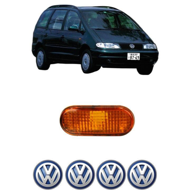 Semnalizator Partea Dreapta / Stanga Volkswagen SHARAN VAN (7M_) din 1996-2010, Auto, Depo, 4 Stickere auto cu Volkswagen