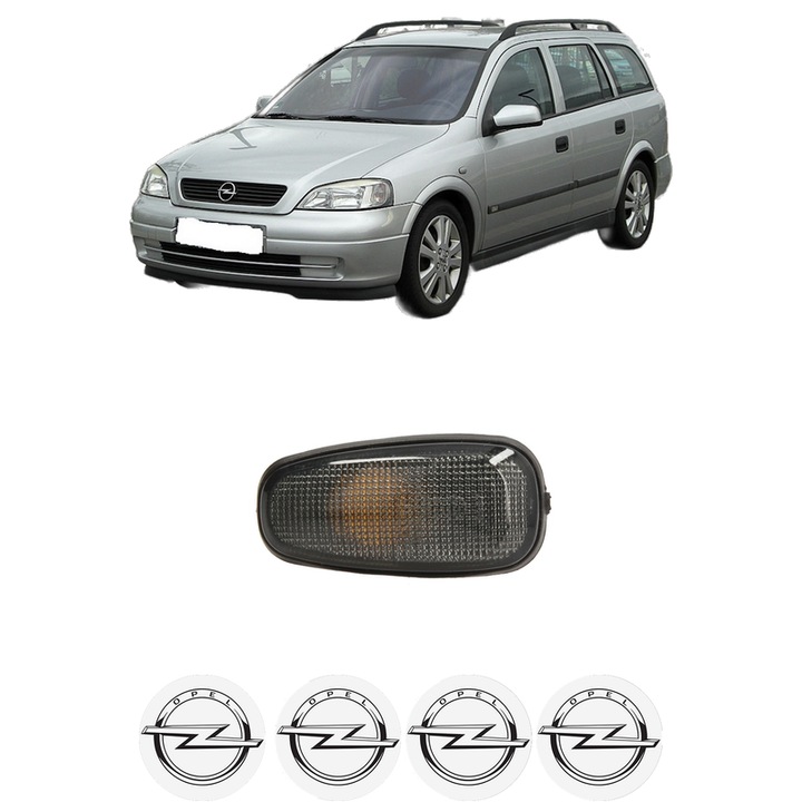 Semnalizator Partea Dreapta / Stanga OPEL ASTRA G CLASSIC Caravan (F35) din 2004-2009, Auto, Depo, 4 Stickere auto cu OPEL