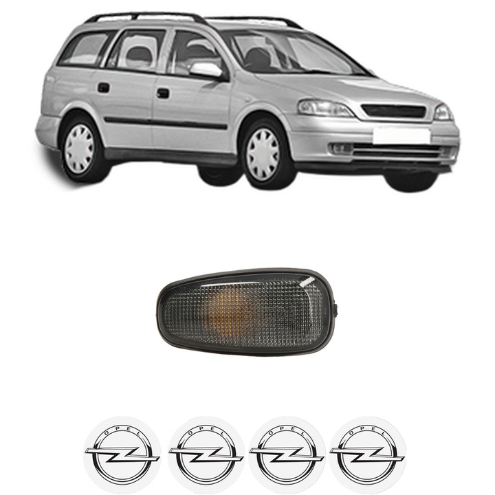 Semnalizator Partea Dreapta / Stanga OPEL ASTRA G Estate (T98) din 1998-2004, Auto, Depo, 4 Stickere auto cu OPEL