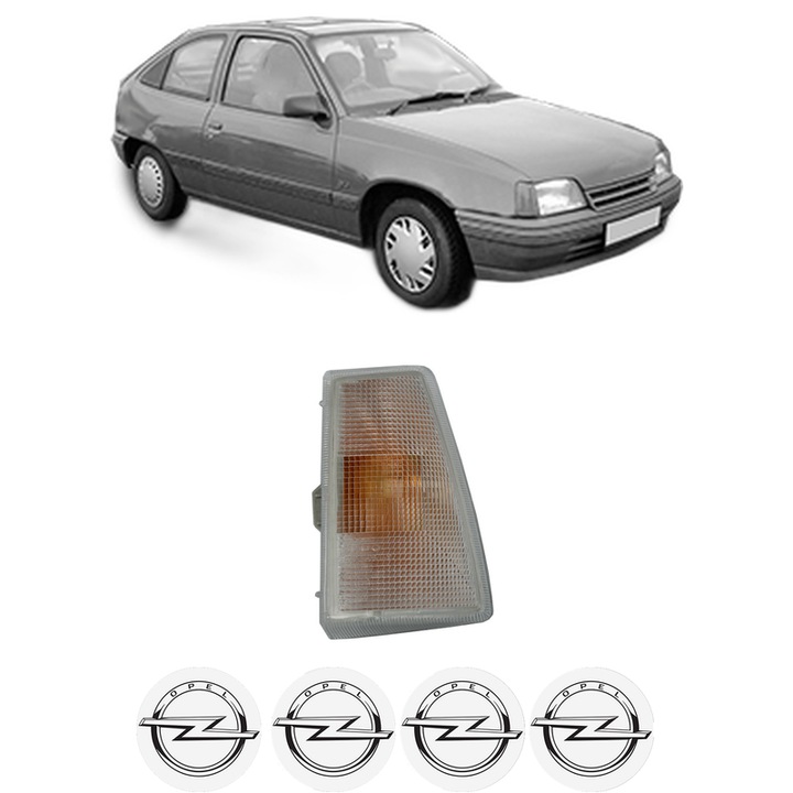 Semnalizator Fata Stanga OPEL KADETT E Hatchback (T85) din 1984-1991, Auto, Depo, 4 Stickere auto cu OPEL