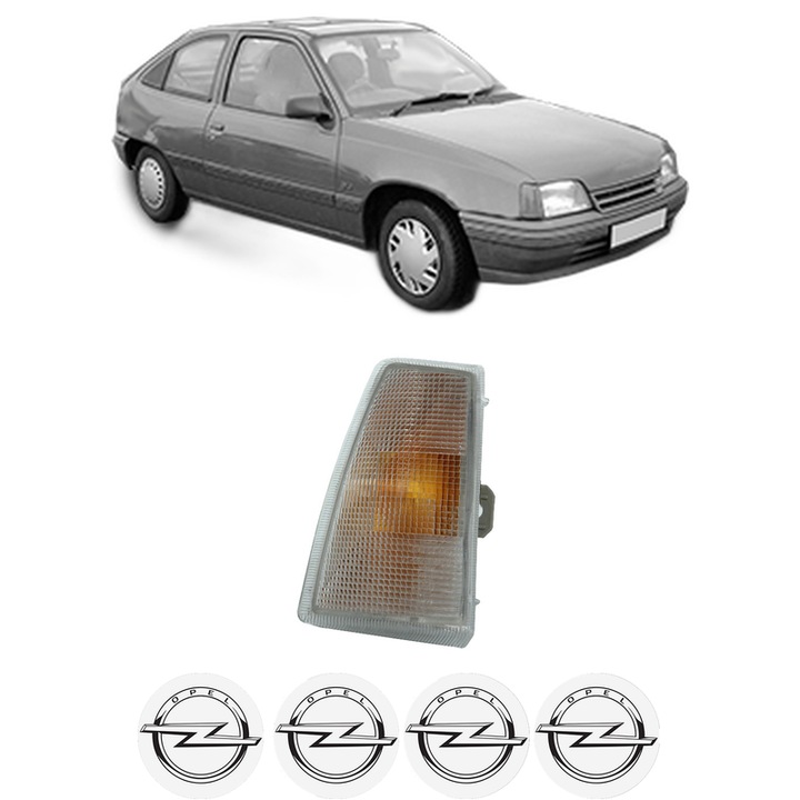 Semnalizator Fata Dreapta OPEL KADETT E Hatchback (T85) din 1984-1991, Auto, Depo, 4 Stickere auto cu OPEL