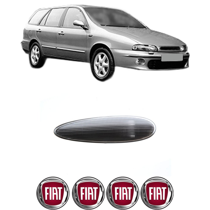 Semnalizator Partea Dreapta / Stanga FIAT MAREA Weekend (185_) din 1996-2003, Auto, Depo, 4 Stickere auto cu FIAT