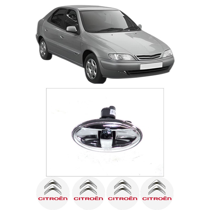 Semnalizator Partea Dreapta / Stanga CITROEN XSARA (N1) din 1997-2005, Auto, Depo, 4 Stickere auto cu CITROEN