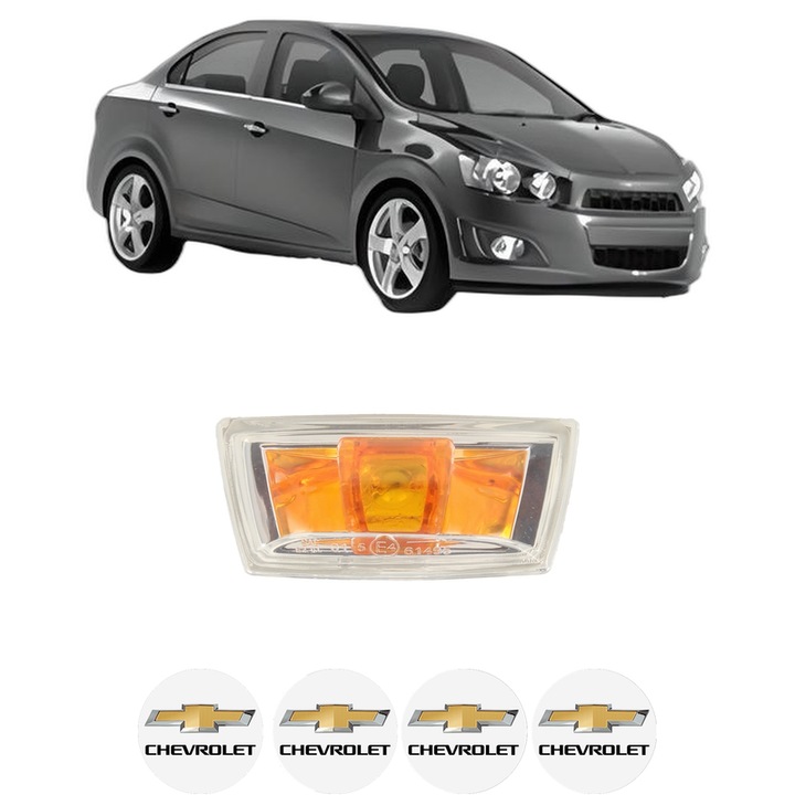 Semnalizator Partea Dreapta CHEVROLET AVEO Saloon (T300) din 2011-2015, Auto, Depo, 4 Stickere auto cu CHEVROLET